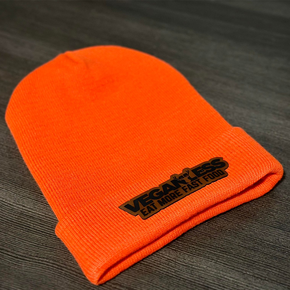 Blaze Orange Logo Beanie Veganless